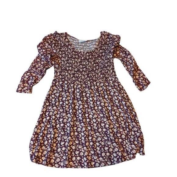 🛍️ FLORAL LONG SLEEVE DRESS PRARIE SUMMER DRESS - Picture 1 of 2